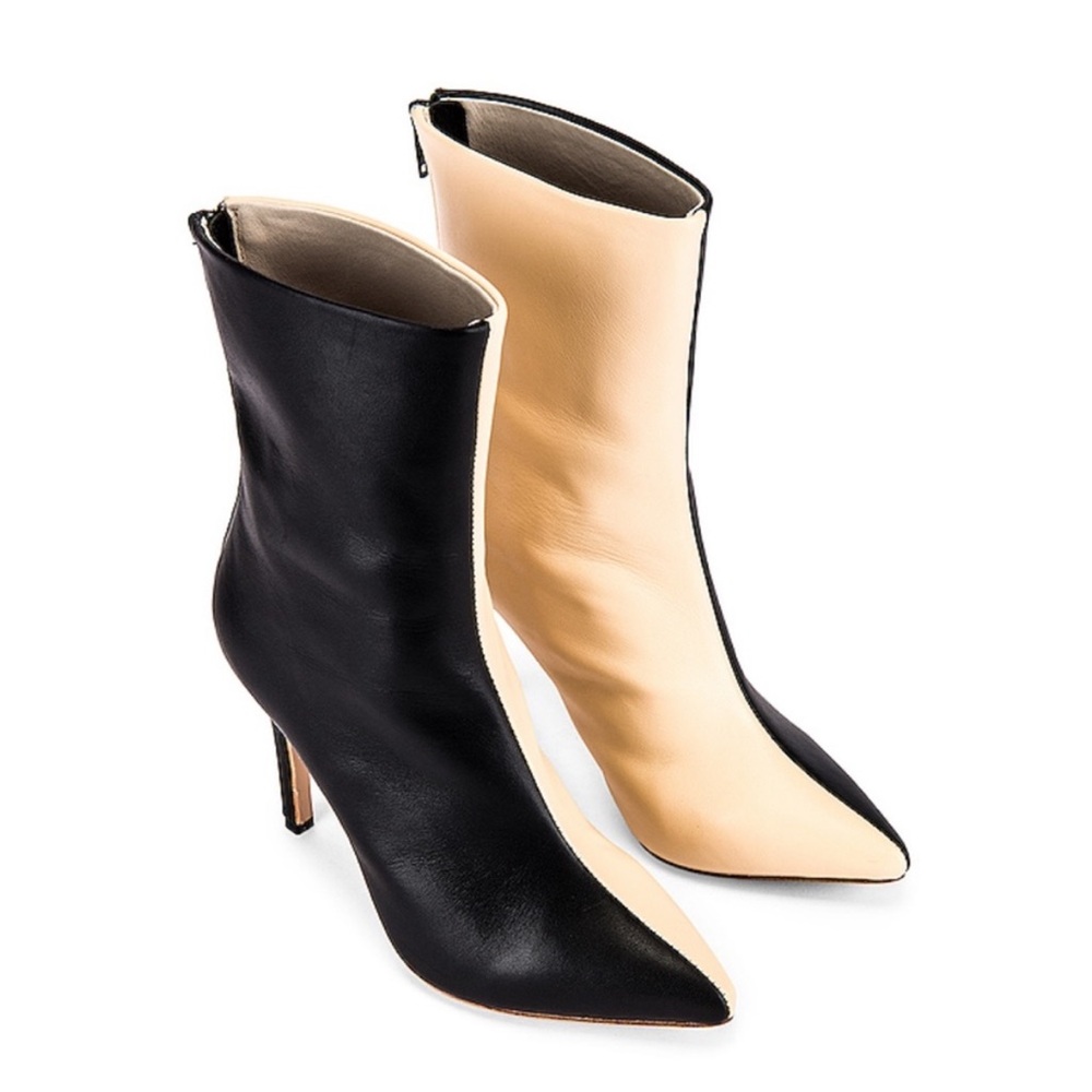 Raye Black & Cream Split Boots